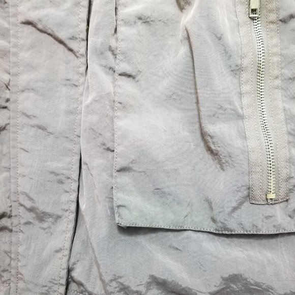 Venezia Milano Jacket Womens Small‎ Brown Zip Snap Pockets Hooded Outdoor - Picture 5 of 12